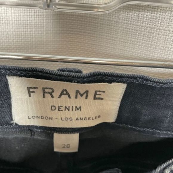 Frame Blue Black Le High Skinny Jeans - Picture 2 of 3